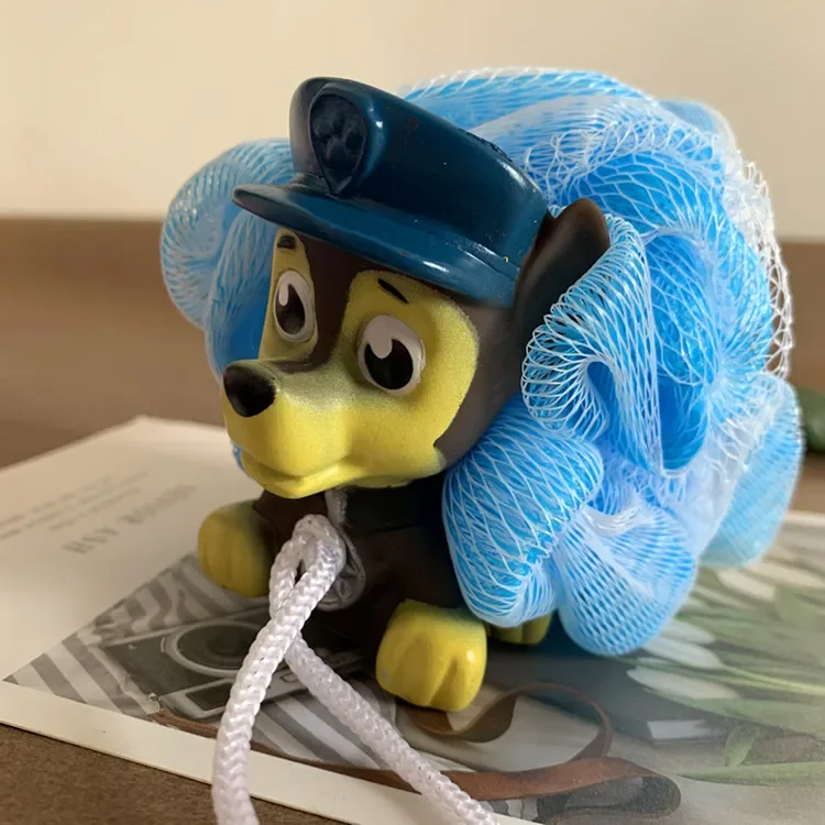 

Hot Selling Paw Patrol Team Children's Bathing Ball Cute Dog Flower Baby Bubble Net Bathing Ball Practical Spot Wholesale