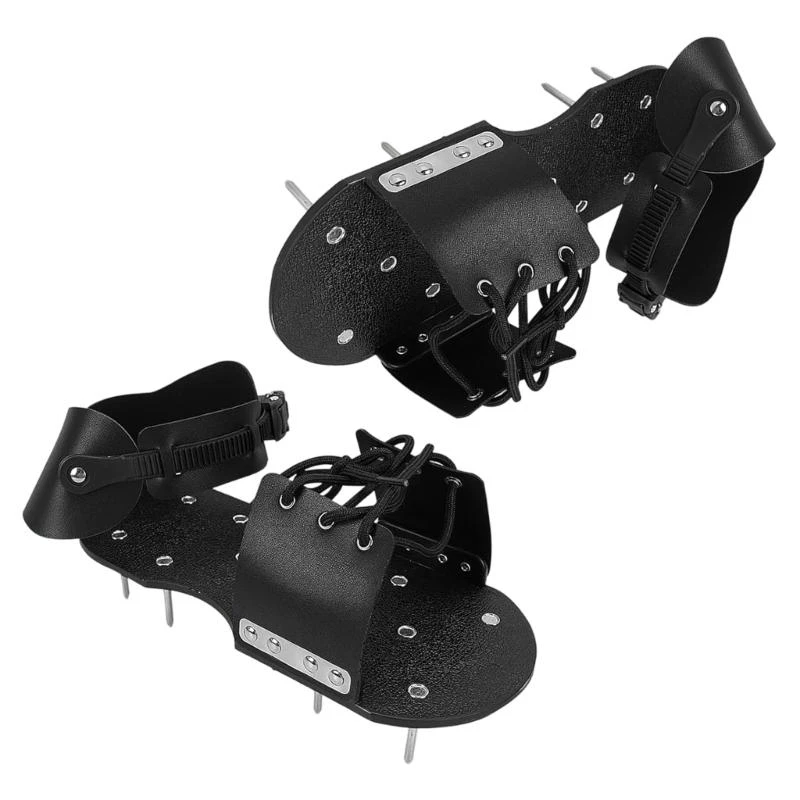 A2BE Strap On Garden Aerating Shoes Ventilation Footwear Secure Fit For Confident Walking On Any Terrain Durable Nylon Base