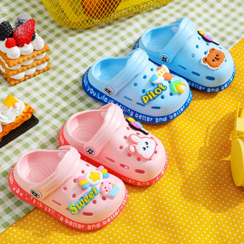 Sepatu Sandal bayi musim panas untuk anak laki-laki perempuan sepatu bayi perempuan Sandal kartun sepatu taman anak-anak anak laki-laki anak-anak produk baru