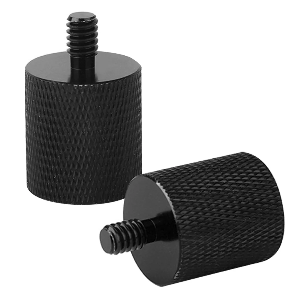 2pcs 5/8" To 1/4" Microphone Rack Screws Metal Mic Stand Adapter Tripod Screw For Camera Monopod Quick Release Plate Aluminum