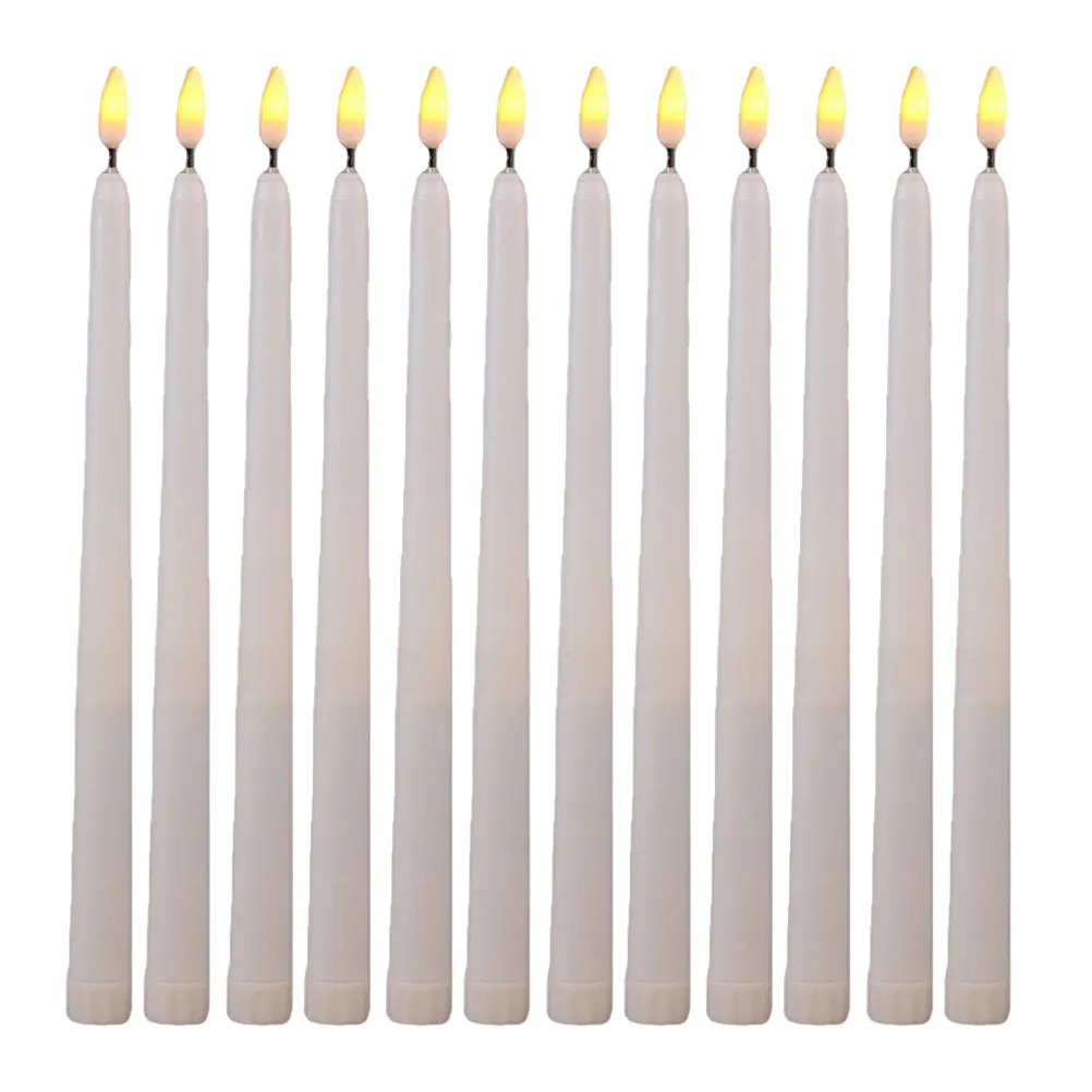 12Pcs LED Electronic Lamps Flickering Effect Safe Eco Friendly Decorative Lights for Halloween Wedding Party Festival