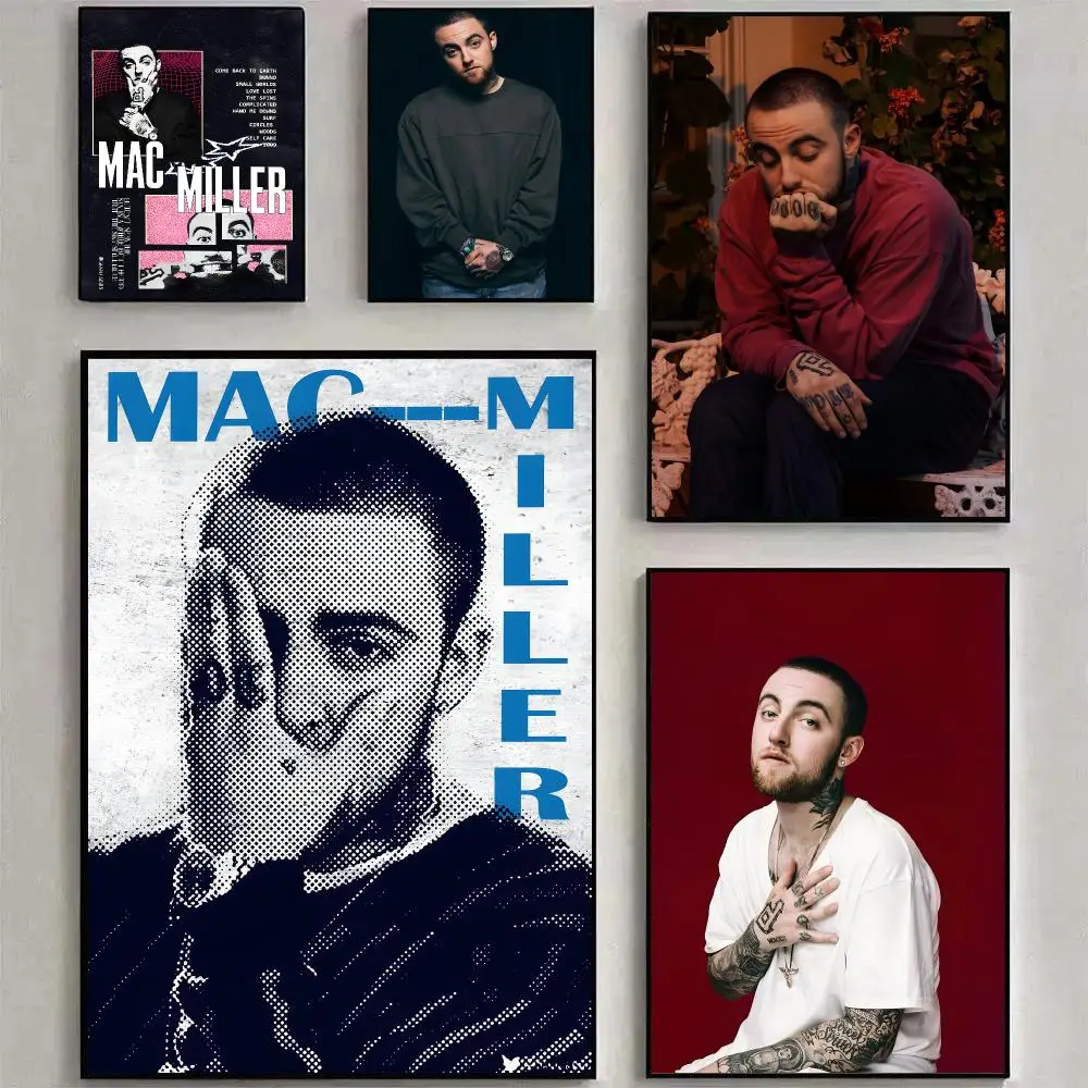 Rapper M-Mac M-Miller Poster Room Decoration, Home Wall Art Printing, Waterproof Bedroom Poster, Gift