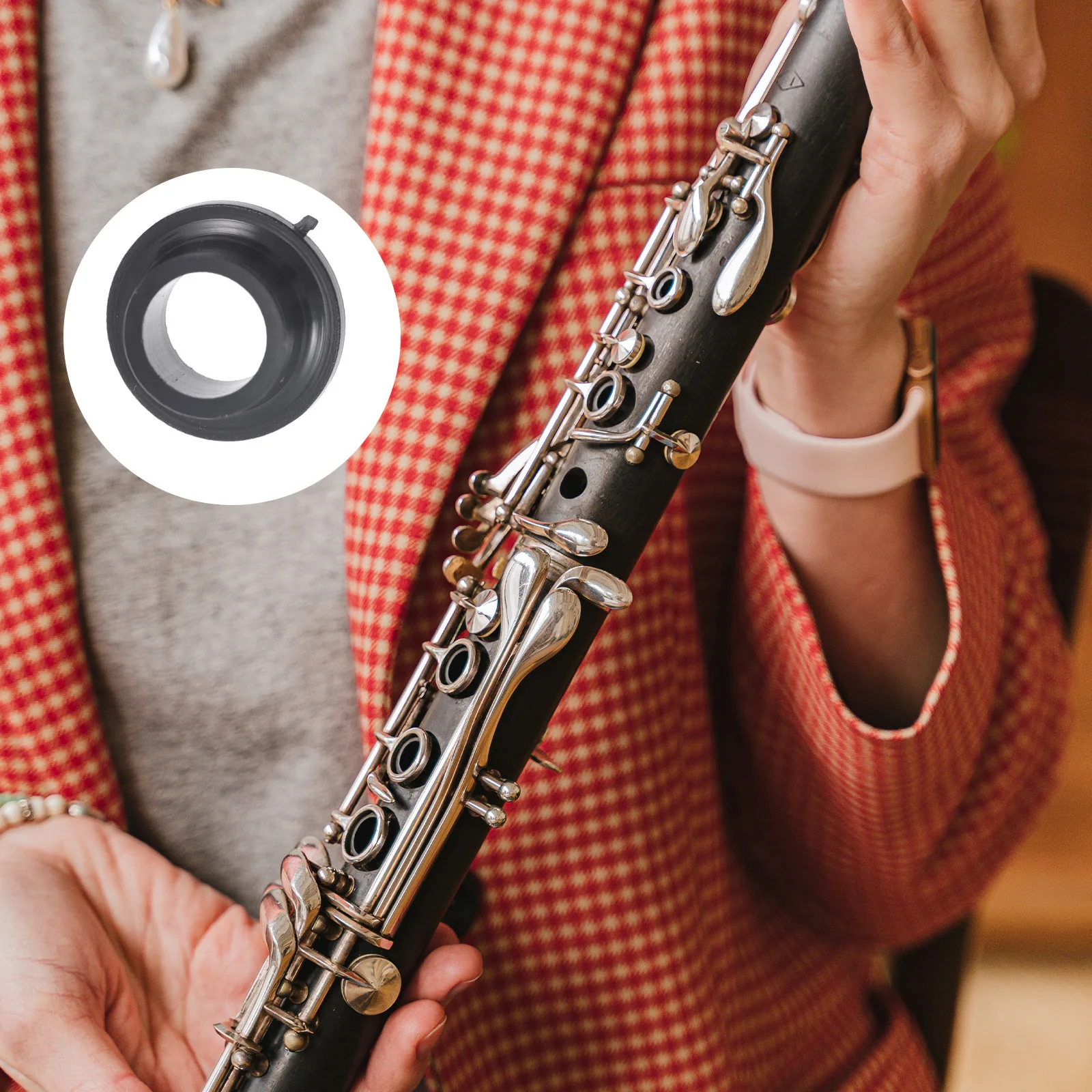 

10Pcs Clarinet Accessories B-Flat Plastic Durable Voice Mouths Professional Practical Instrument Supplies Practical Voice Mouths