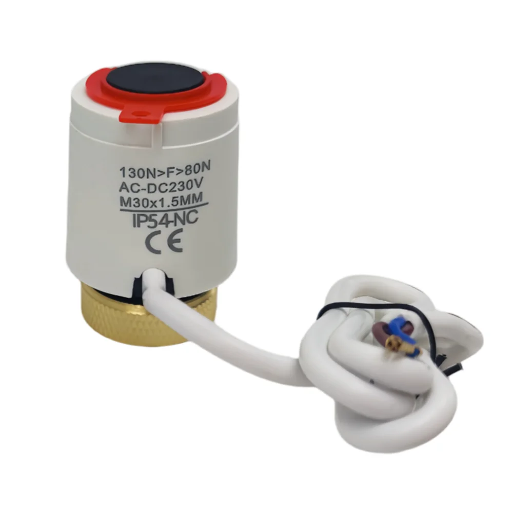 AC 230V Normally Closed Electric Actuator for Water Underfloor Heating Thermostatic Actuator NC 1PC