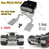 LESUメタルバッテリーボックステールビーム、ガスタンクライトスタンドセットL-1029、タミヤFH16 FH12 1/14 RCトラクタートラックアップグレードパーツ用 1