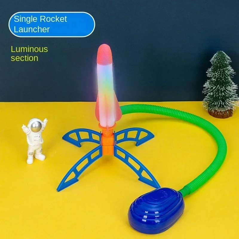 New Air Rocket Foot Pump Launcher Outdoor Air Pressure Pedal Soaring Rocket Kids Toys Set Jumping Sports Games Kids Toys Gifts