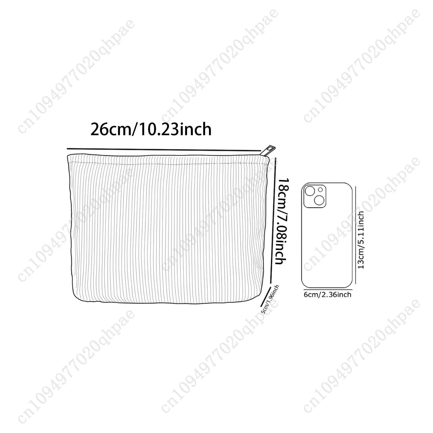 1 حقيبة مكياج سروال قصير منقوشة بالزهور، صندوق تخزين مكياج بسحاب خفيف الوزن، حقيبة متعددة الوظائف مع بطانة #6