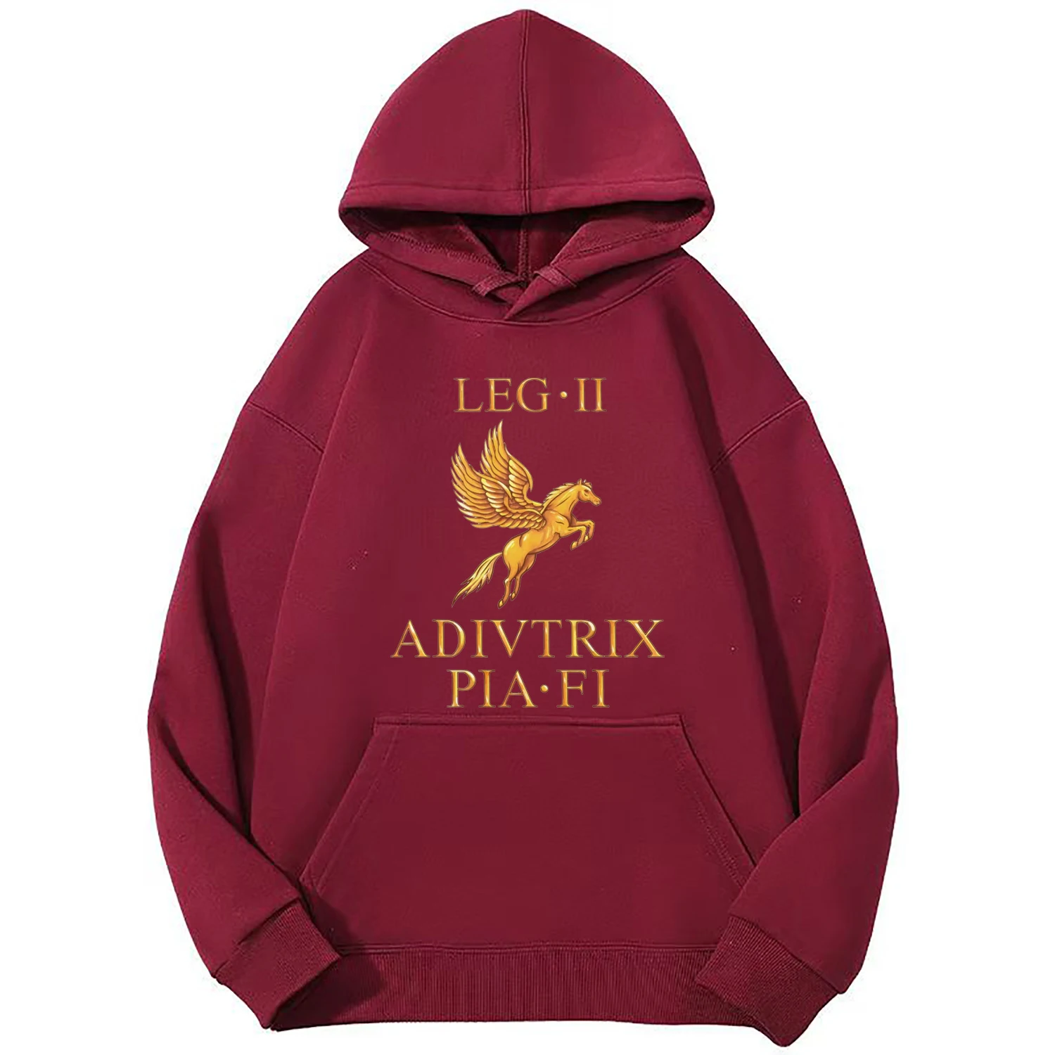 Roman Legion II Adiutrix Pia Fidelis Pegasus Symbol Vexillum Pullover Hoodie New 100% Cotton Comfortable Casual Mens Sweatshirt