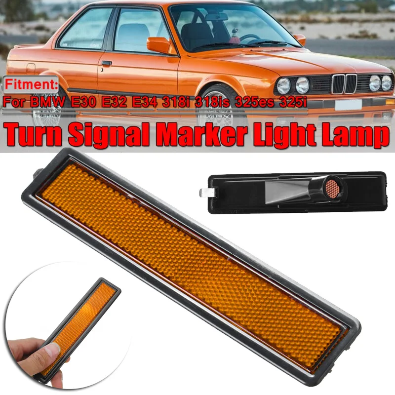 

Auto Turn Signal Marker Light Lamp For BMW E30/E32/E34 3 Series Replacement Rear Bumper Side Marker Light