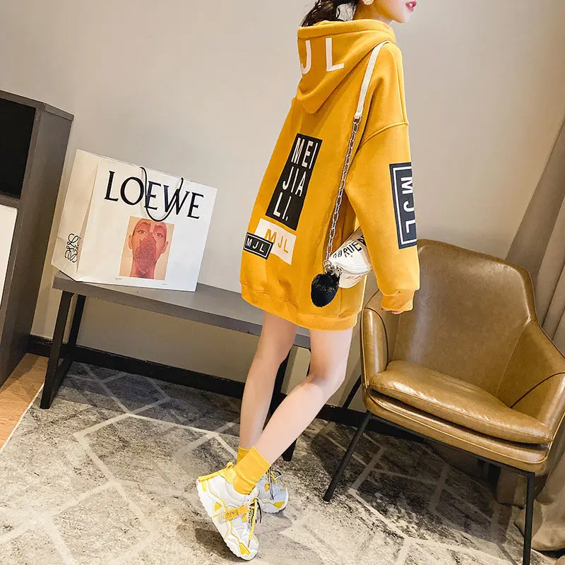 Winter Fleece Thickening Clothes Autumn New Korean Version Of Loose Coat Fashion Aesthetic Hoodies Women\'s Sweatshirt Female2024