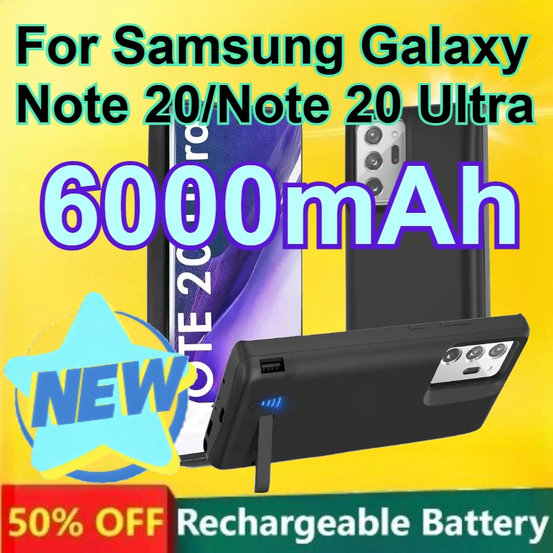 

6000mAh Battery Charger Cases for Samsung Galaxy Note 20 Charging Cover Casing Battery Case 5G Note 20 Ultra External Battery