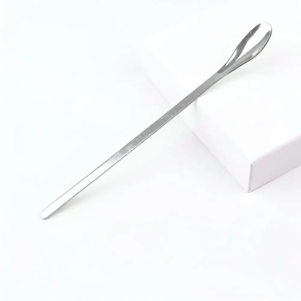 Premium Stainless Steel Spatula Spoon Double Ended Sampling Tool For Lab Cosmetic Cream Mask Mixing Gadget