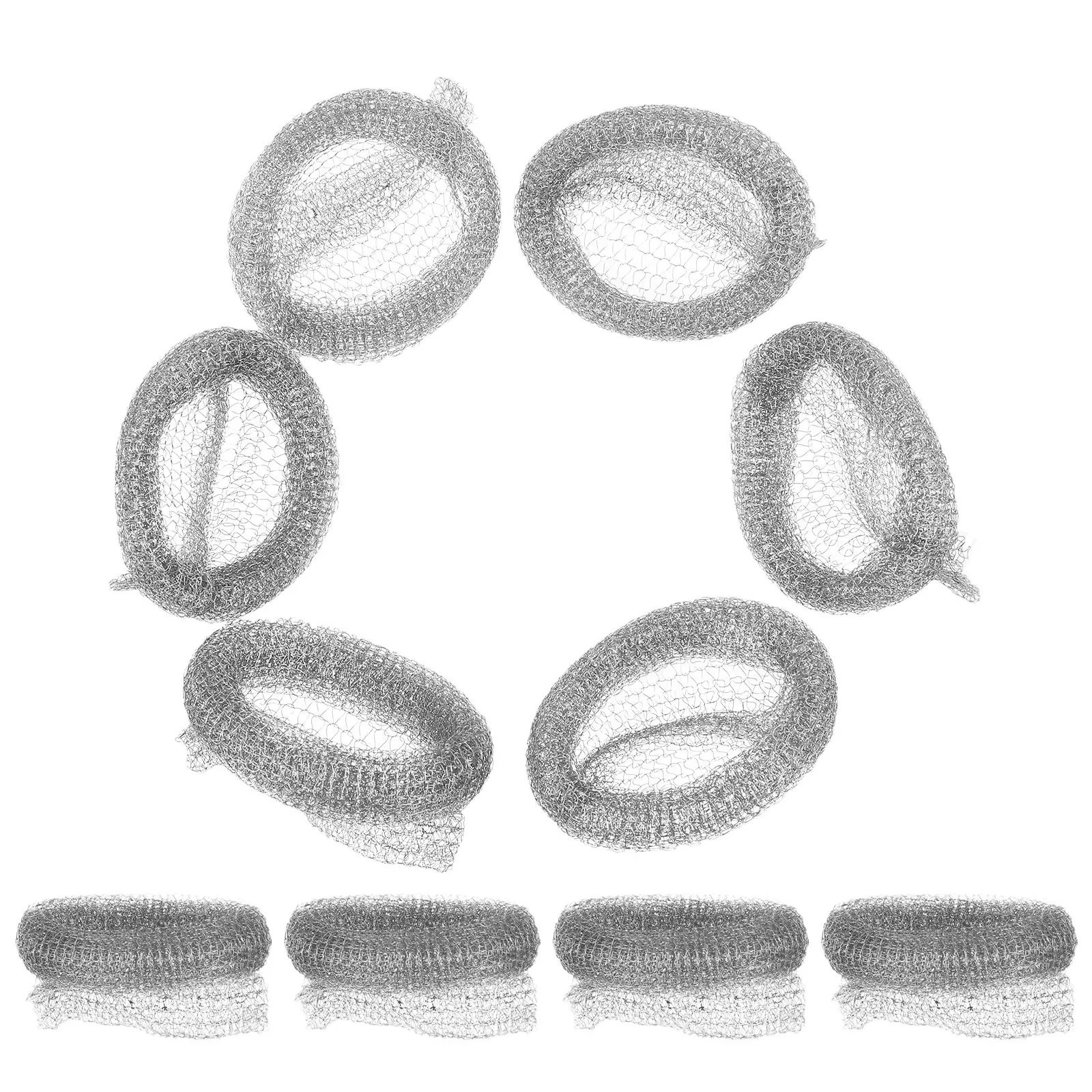 Drain Hair Catcher - 10Pcs Washer Hose Lint Trap Metal