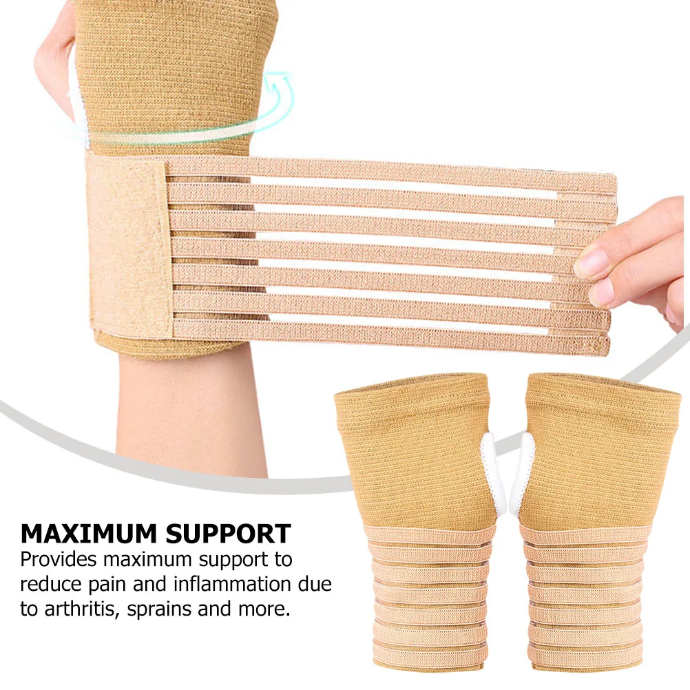 

Pressurized Wrist Guards Arthritis Brace Support Compression Sleeves Night Flexible Durable Practical Skin Friendly