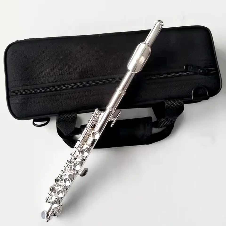 High quality material white copper Silver Plated key piccolo C instrument