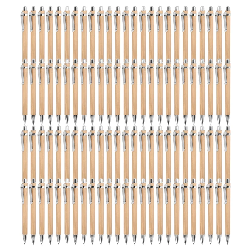 100 Pcs/Lot Bamboo Ballpoint Pen Stylus Contact Pen Office & School Supplies Pens & Writing Supplies Gifts