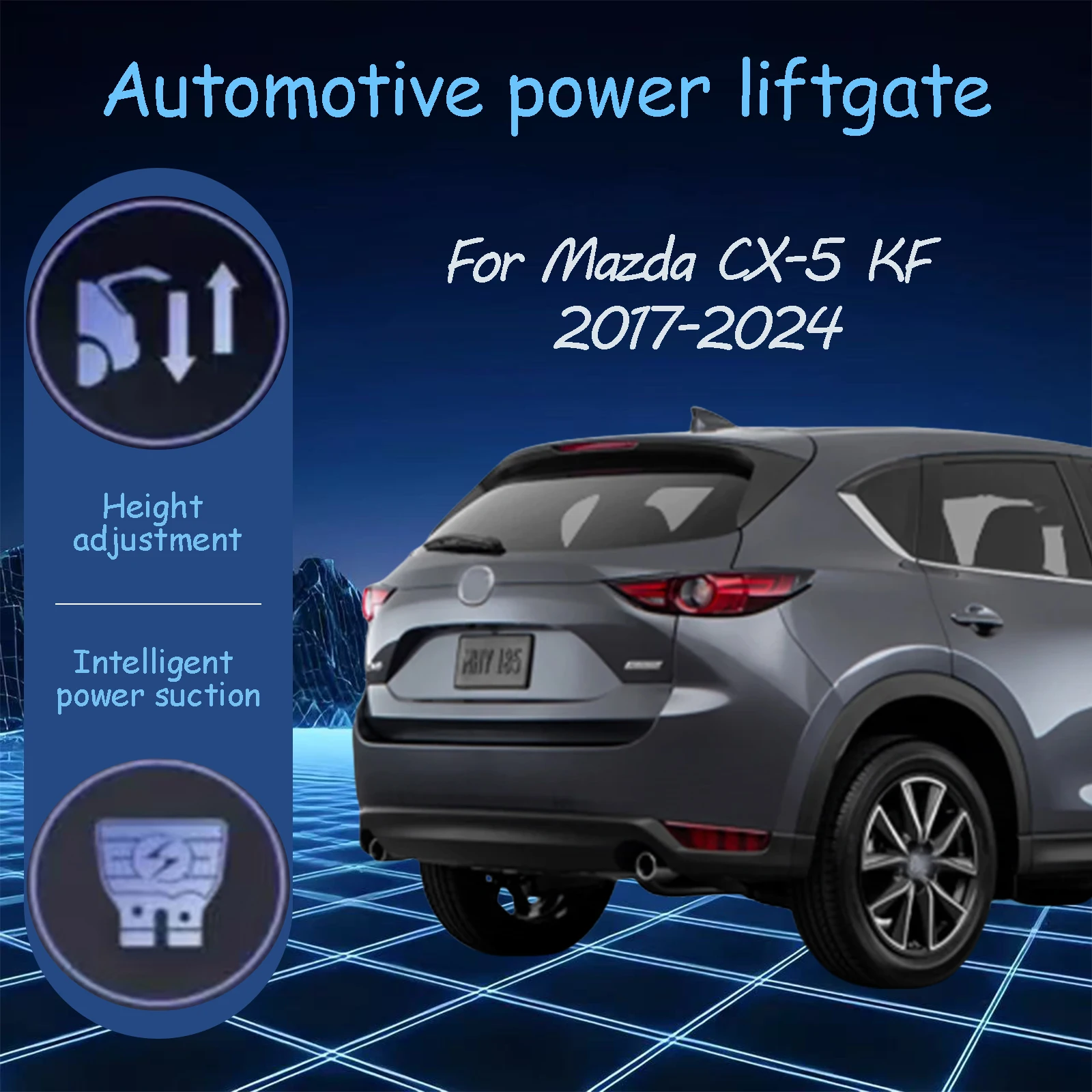 

For Mazda CX-5 KF 2017-2024 Electric tailgate automatic suction locks suitable Trunk modification system