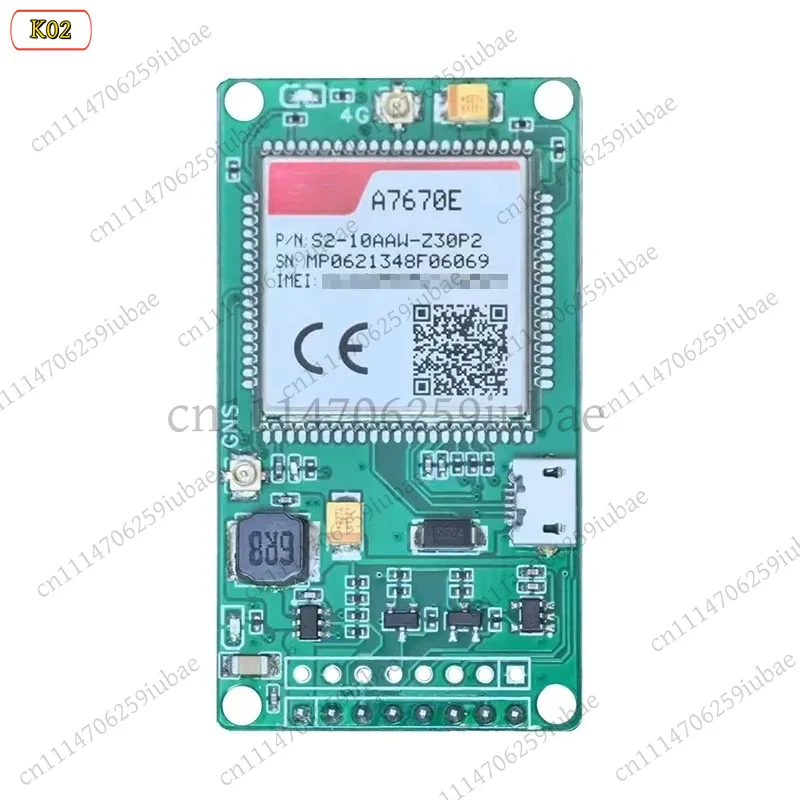 4G Cat 1 Module Development Board with GSM GPS, A7670E Core Board, TTL Serial Port USB, Technical Parameter Version