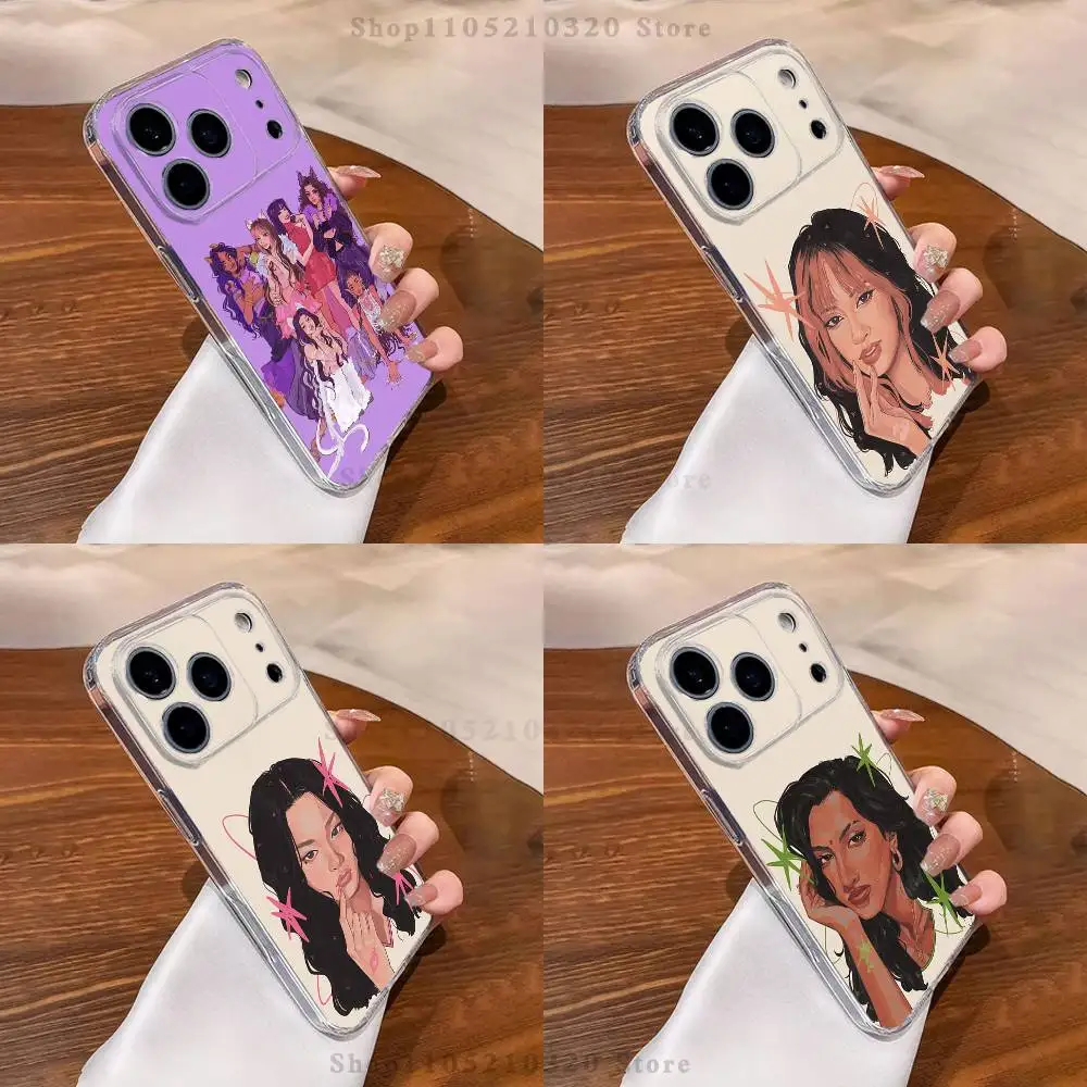 

K-Katseye Gnarly Group Phone Case For iPhone 17,16,15,14,13,12,11 Pro,Max,Plus,XR,Mini,E Clear Full-coverage Soft Cover