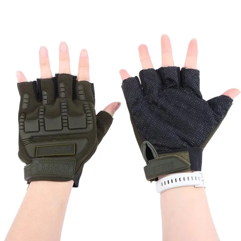 Cycling Kids Gloves Breathable Half Finger Anti-Slip Protective Outdoor Sports Gloves Climbing Running Boys Girls Gloves