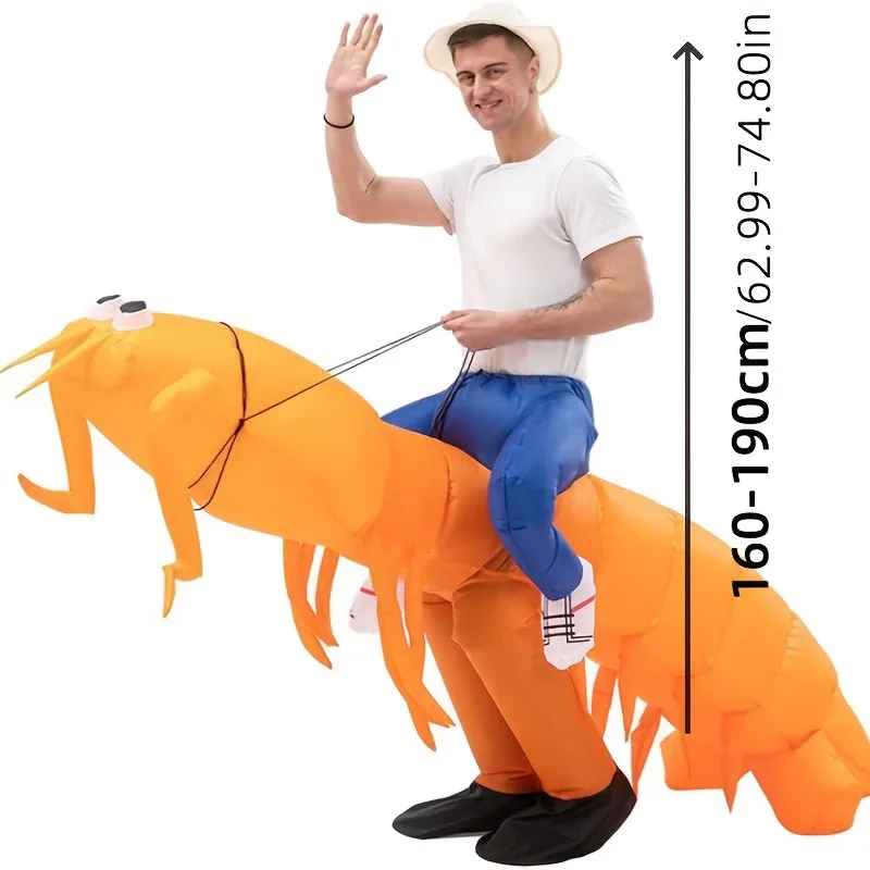 مجموعة ملابس بيبي الروبيان القابلة للنفخ لحفلات المهرجانات والمناسبات القابلة للنفخ على شكل حيوانات