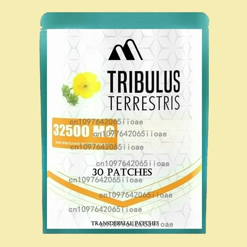

30 Patches Tribulus Terrestris Transdermal Patches Combined with Ashwagandha, Panax Ginseng Boost Energy, Mood, Stamina