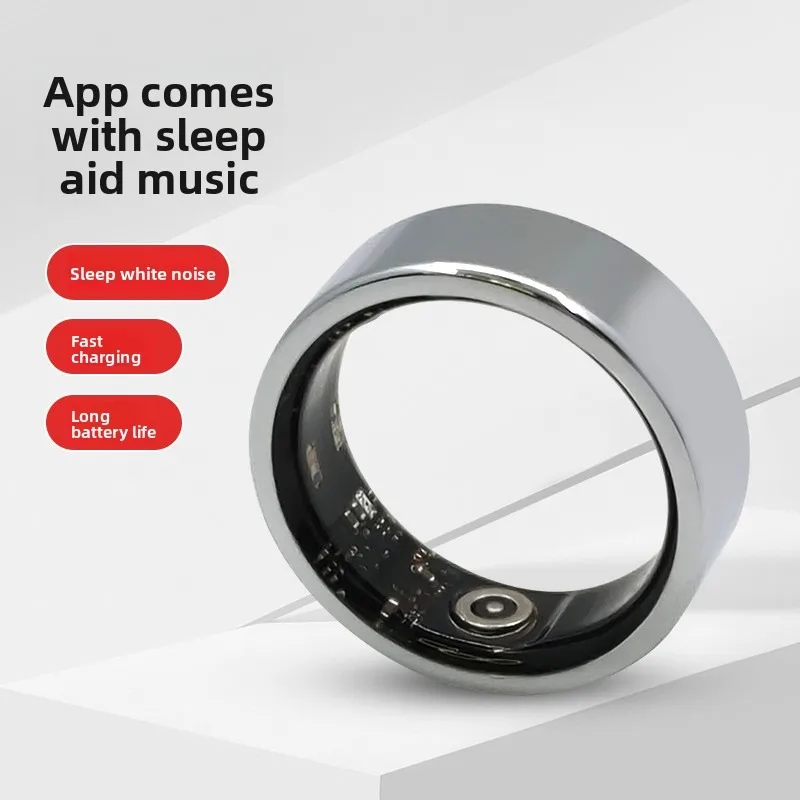 

2025 Новое умное кольцо для мужчин и женщин, монитор сердечного ритма, кислорода в крови и сна, водонепроницаемое IP68 и 5 АТМ, кольцо с несколькими спортивными режимами
