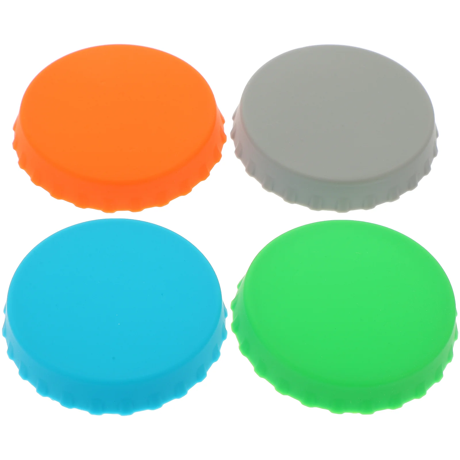 4 Pcs Cans Bottle Cap Adjustable Elastic Silicone Caps Food Lids Covers Adaptable Kitchen Reusable Sealer Soda Sealers Grade