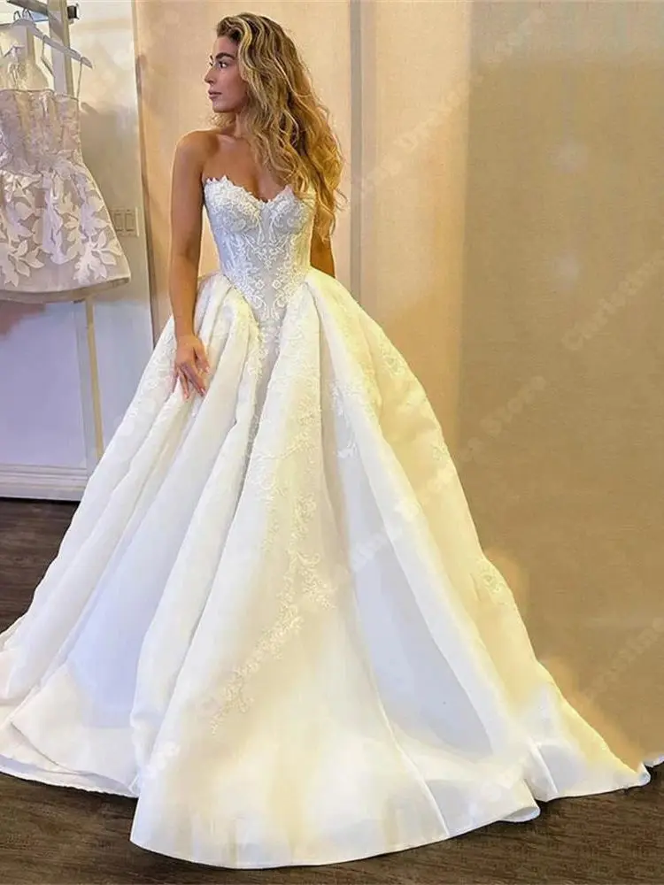 Sexy Sleeveless Bohemian Wedding Dresses For Women Newest Decals Bridal Gowns 2024 Elegant Mopping Length Lady Vestidos De Novia