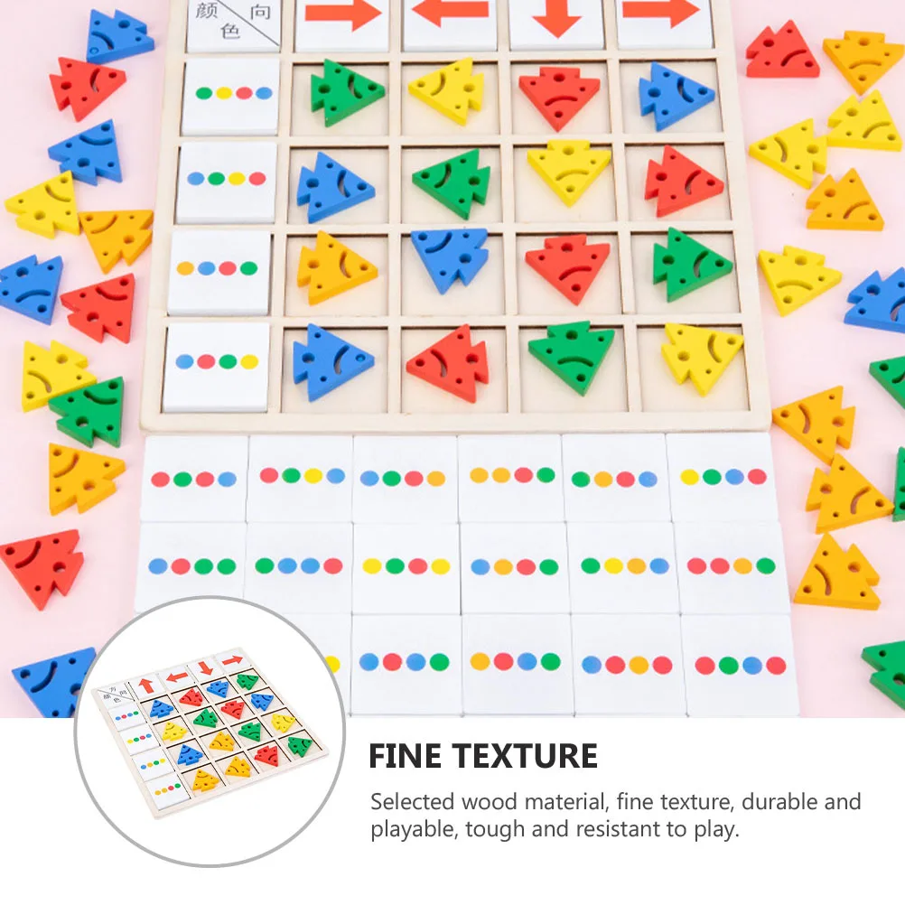 مجموعة واحدة من الألغاز الخشبية للأطفال الصغار، لعبة التعلم المعرفي، مكعبات بناء للأطفال، ألعاب تعليمية فكرية #1