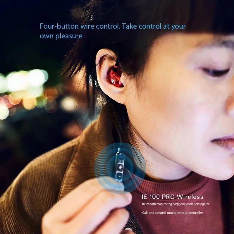 Sennheiser IE 100 PRO In-ear Professional Listening Over-ear Noise-Canceling Anti-Noise Gaming Hi-Fi Wired Headphones