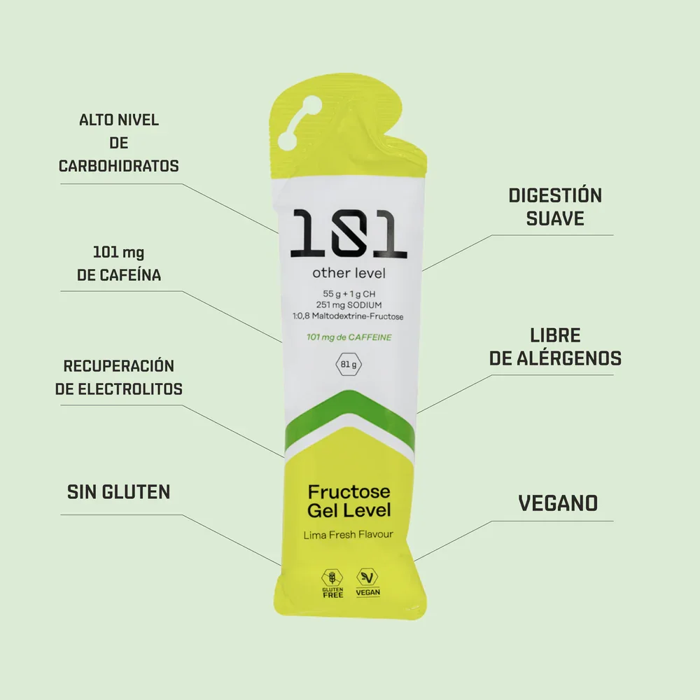 101 OTHER LEVEL Fructose Gel Level 81 Gramos PACK 6 GELES