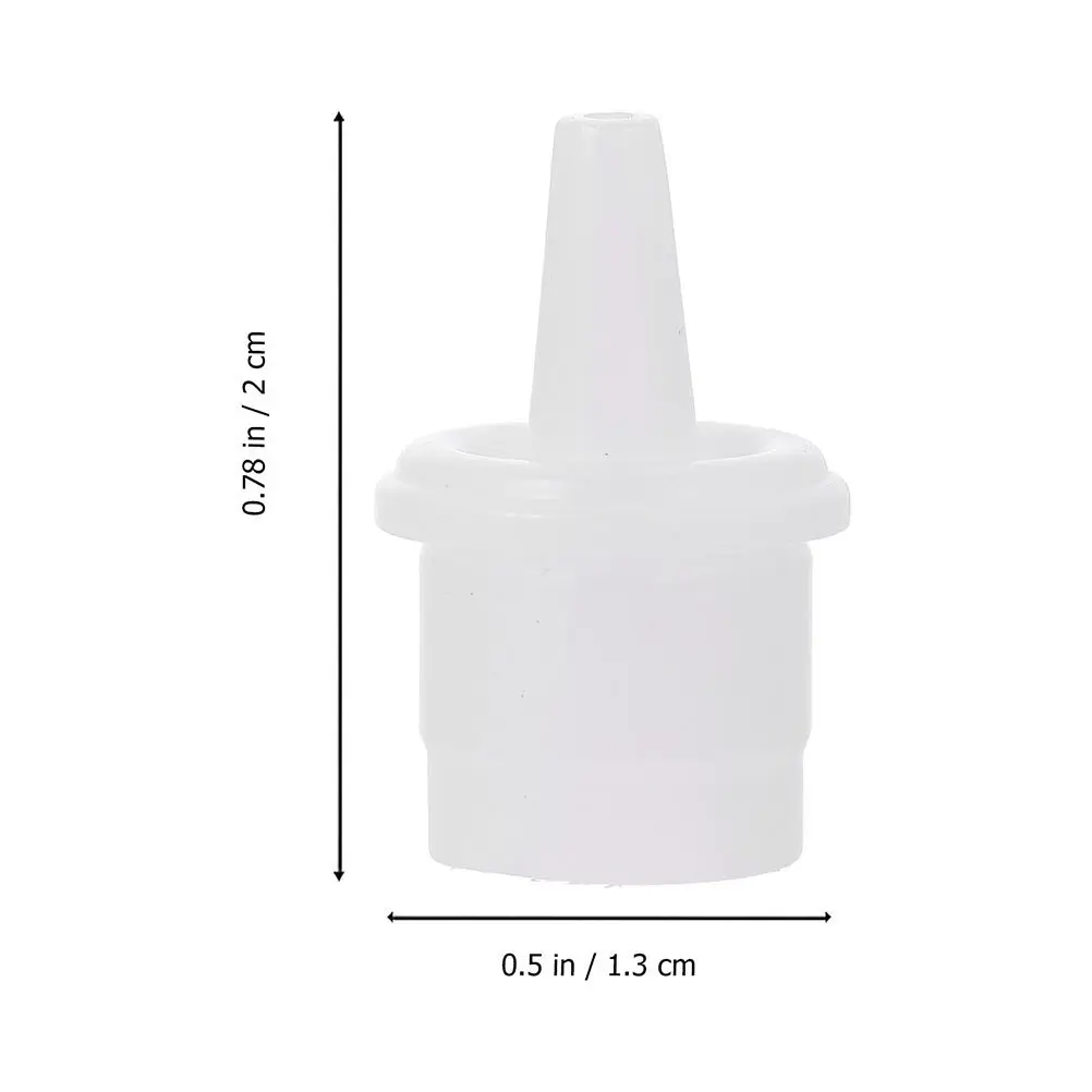 50개 내구성 있는 속눈썹 접착제 병 노즐 교체 캡 플라스틱 속눈썹 연장 병 팁 뷰티 살롱 교체 캡