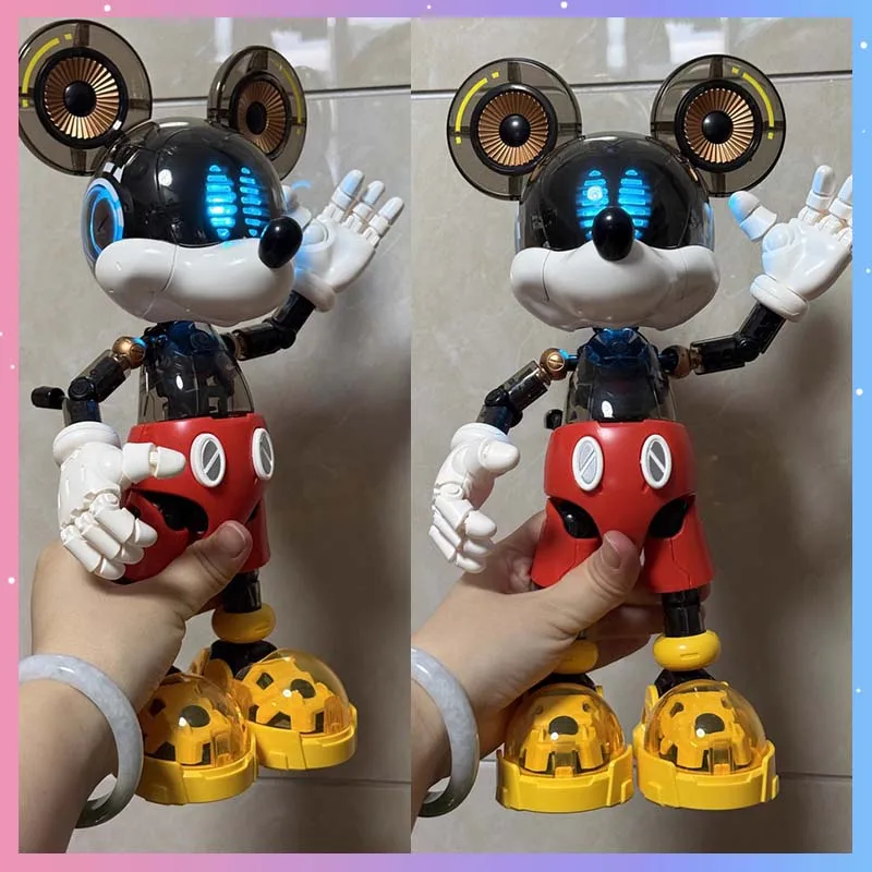 

Genuine Disney Cyber Mickey 400% Action Figure Anime Cartoon 30cm Assembly Modle Toy Office Desktop Decor Collection Adult Gift
