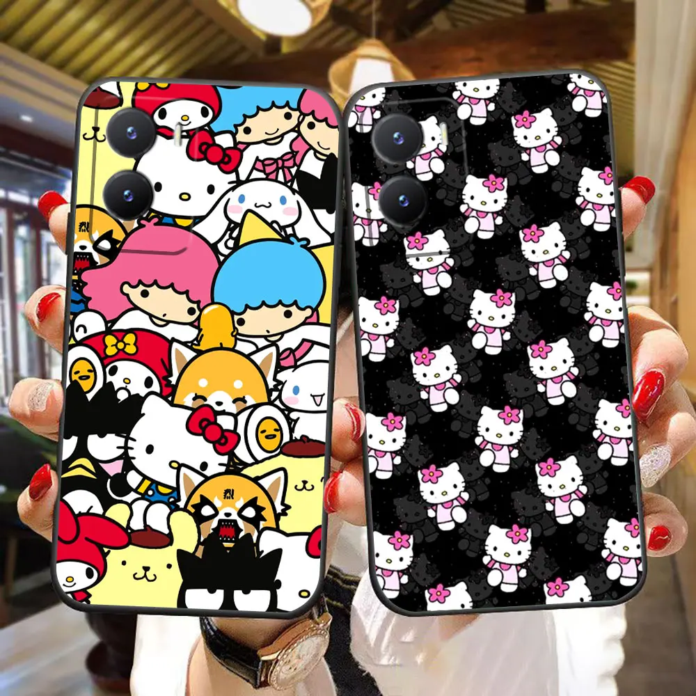 

Cute Hello K-Kitty Cat Phone Case For VIVO Y04 Y15S Y17 Y19S Y20 Y21 Y22S Y27 Y28 Y29 Y35 Y36 Y39 Y50 Y51 Y72 Y76 Y78 Y100 Case