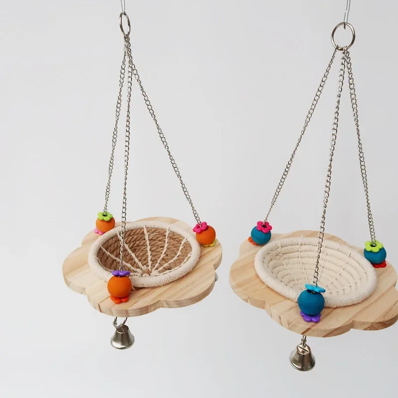 Bird's Nest Indoor and Outdoor Decoration Pendant Wooden Bird's Nest Small Pet Hammock Parrot's