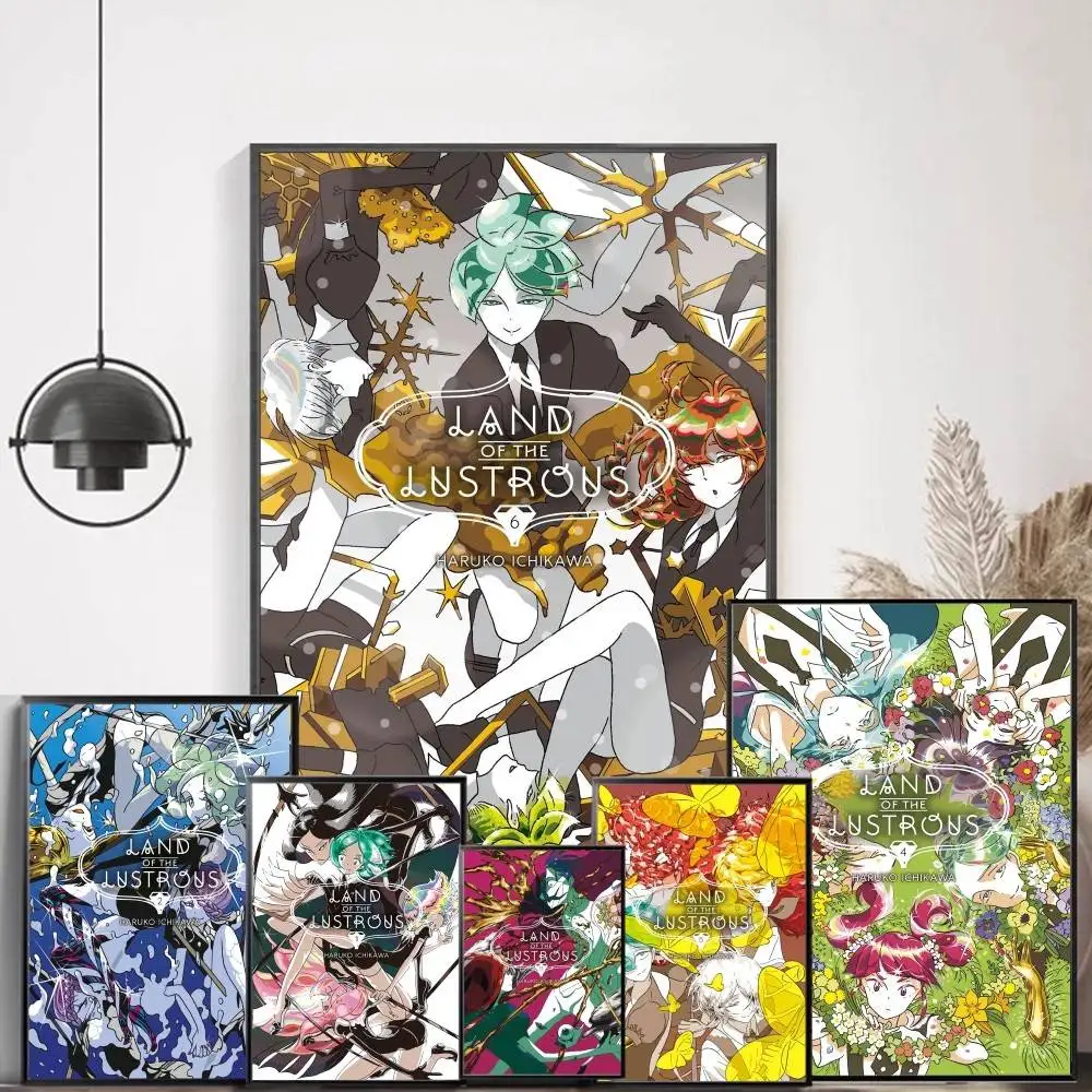 Land of the Lustrous Anime Posters Sticky Fancy Wall Sticker for Living Room Bar Decoration Room Wall Decor