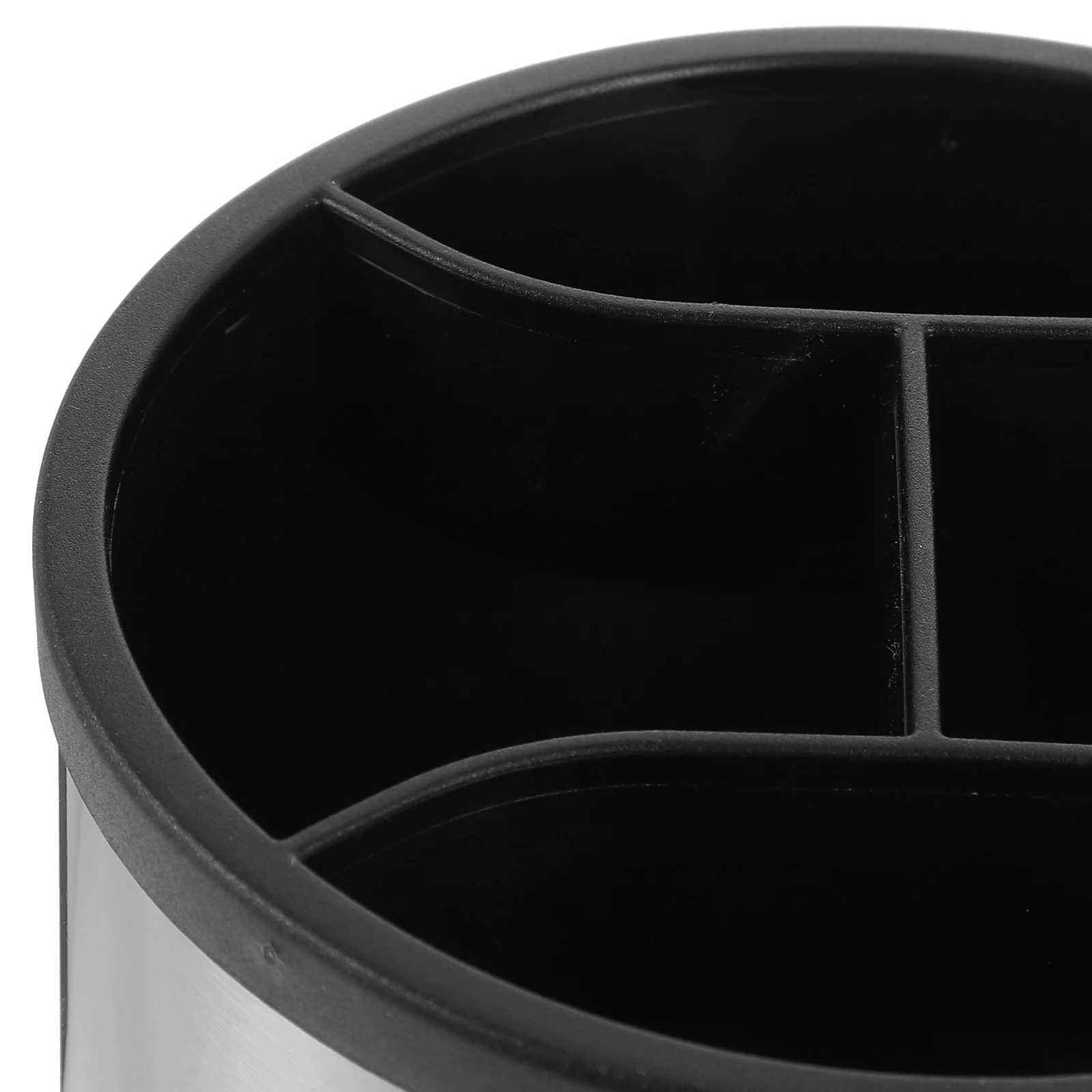 

Rotary Kitchen Utensil Organizer Stainless Steel Cooking Spoon Cutlery Holder Countertop Storage Container