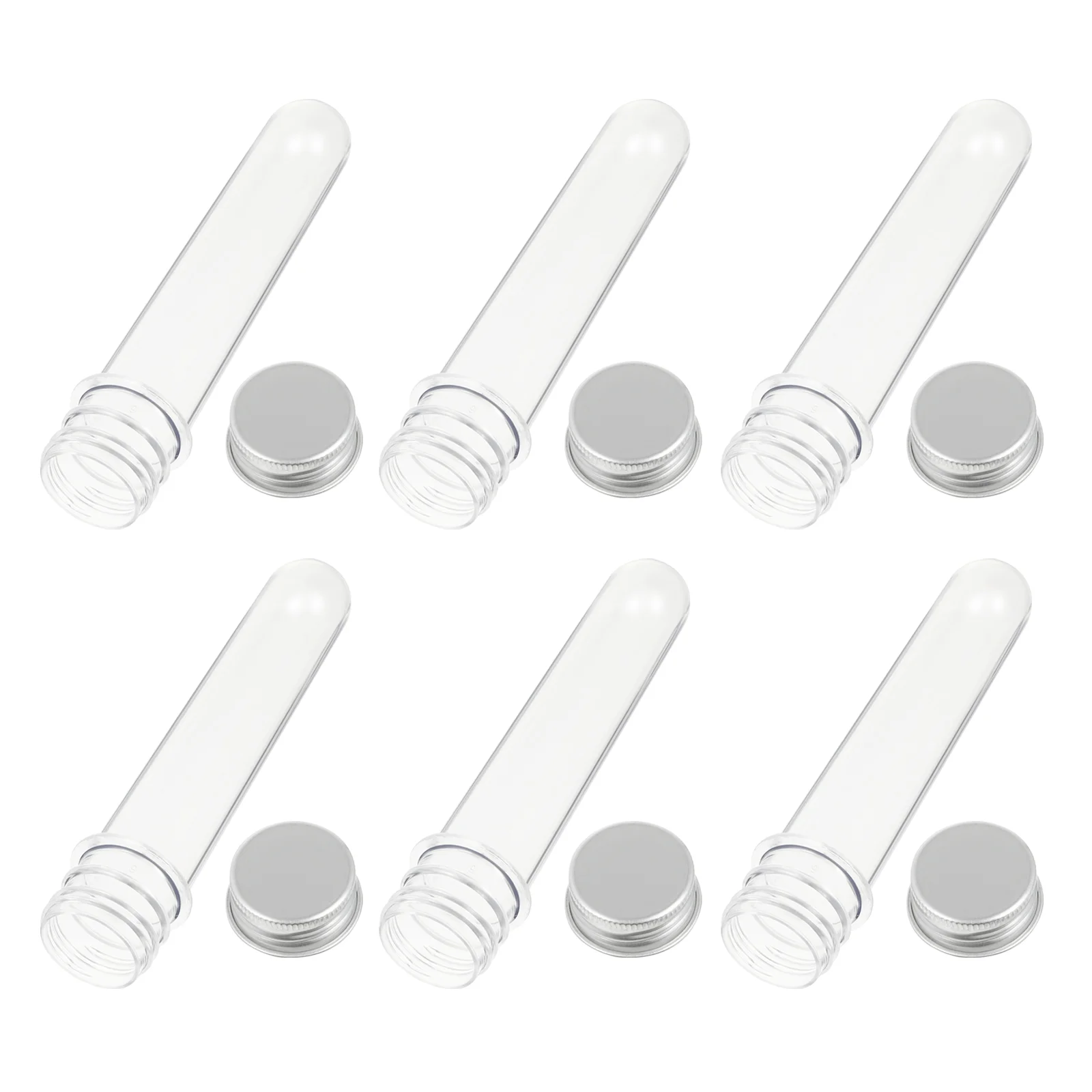 Tubes à essai en plastique avec bouchons à vis, tubes à essai avec bouchons, veds, 40ml, 20 pièces