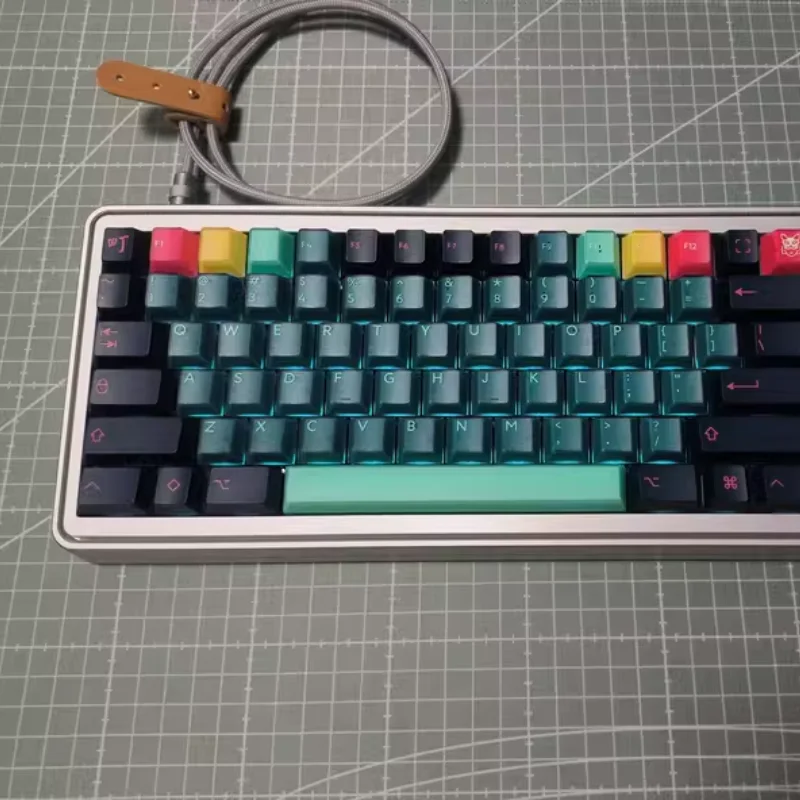 Pbtfans kabuki-cho r2 punkt keycap benutzer definierte 3d halb transparente numpad gelee schlüssel kappen abs spacebar kirsche mechanisches tastatur spiel