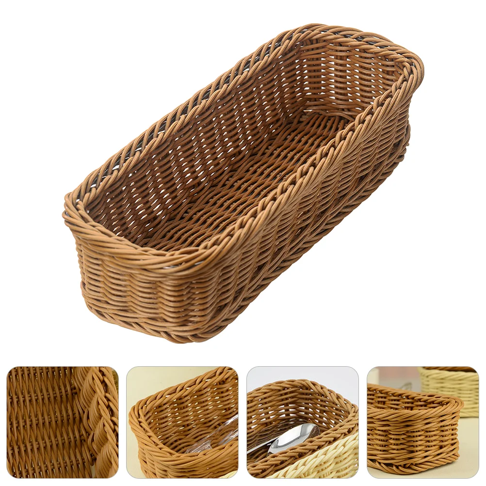 Cutlery Storage Basket Dinnerware with Lid Tableware Chopsticks Holder Utensils