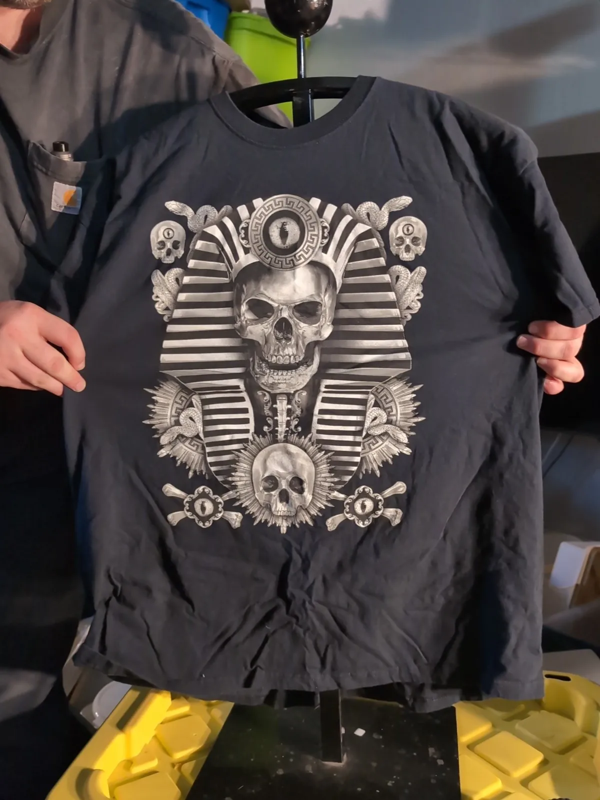 Egyptian Skull Shirt ( Used Size 2XL ) Used Condition!!!