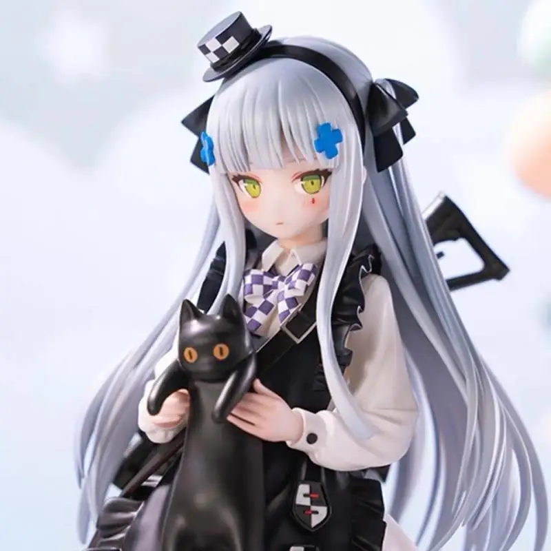 21Cm Girls Frontline Game Figure Hk416 Gift From The Black Cat Clothing Pvc Action Figures Model Desktop Decoration Model Toys