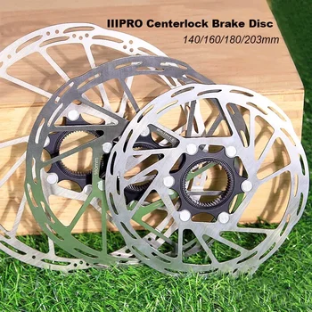 Mtb 自転車センターロックブレーキディスク 140 ミリメートル 160 ミリメートル 180 ミリメートル 203 ミリメートルロードバイク放熱冷却ディスクシマノ Sram ディスコブレーキ