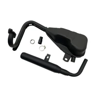 Juego de conjunto de tubo silenciador de escape para Yamaha PW50 Peewee50 Pit Dirt Bike