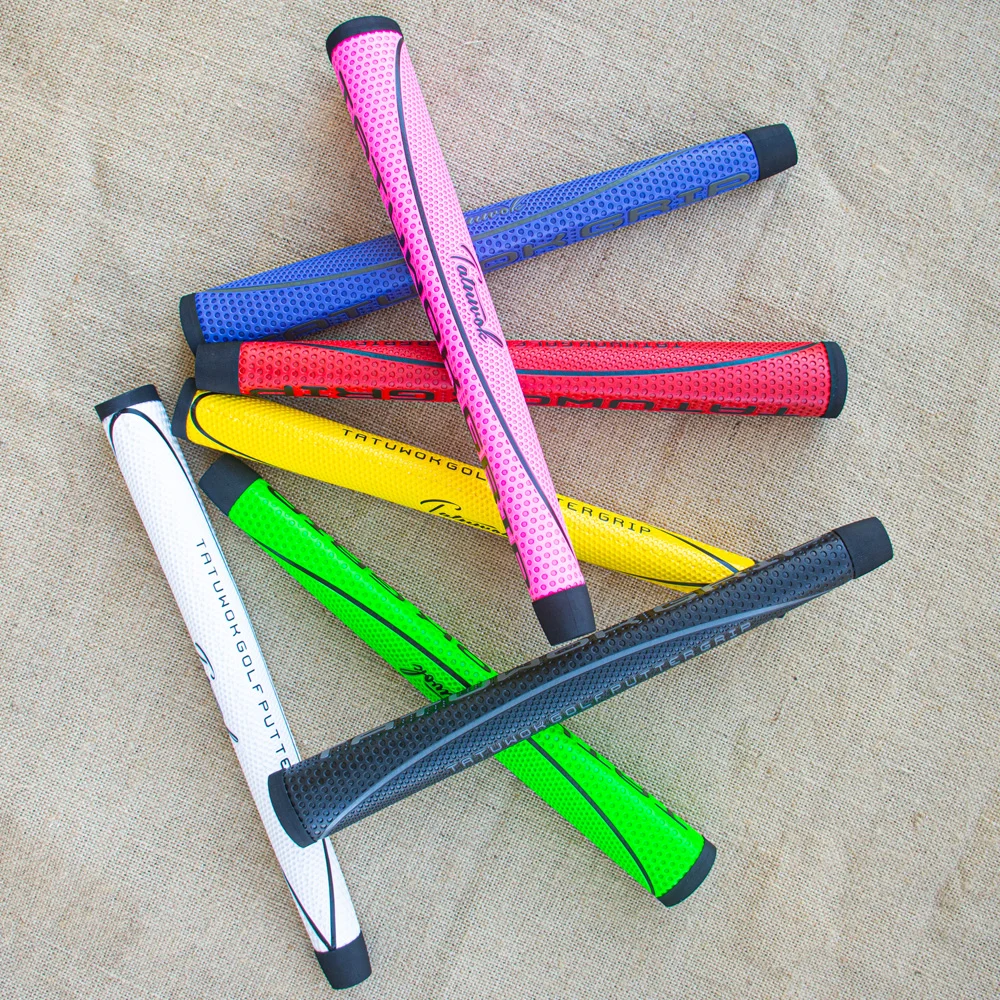 poignee-de-putter-de-golf-ergonomique-design-parallele-unique-polyurethane-souple-confortable-legere-pour-l'entrainement
