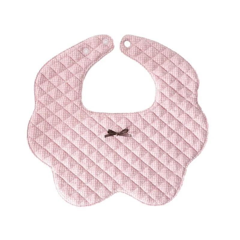 Y1UB Reliable Baby Cotton Bibs Bear Rabbit Pattern Newborn Bibs for Dribble Control