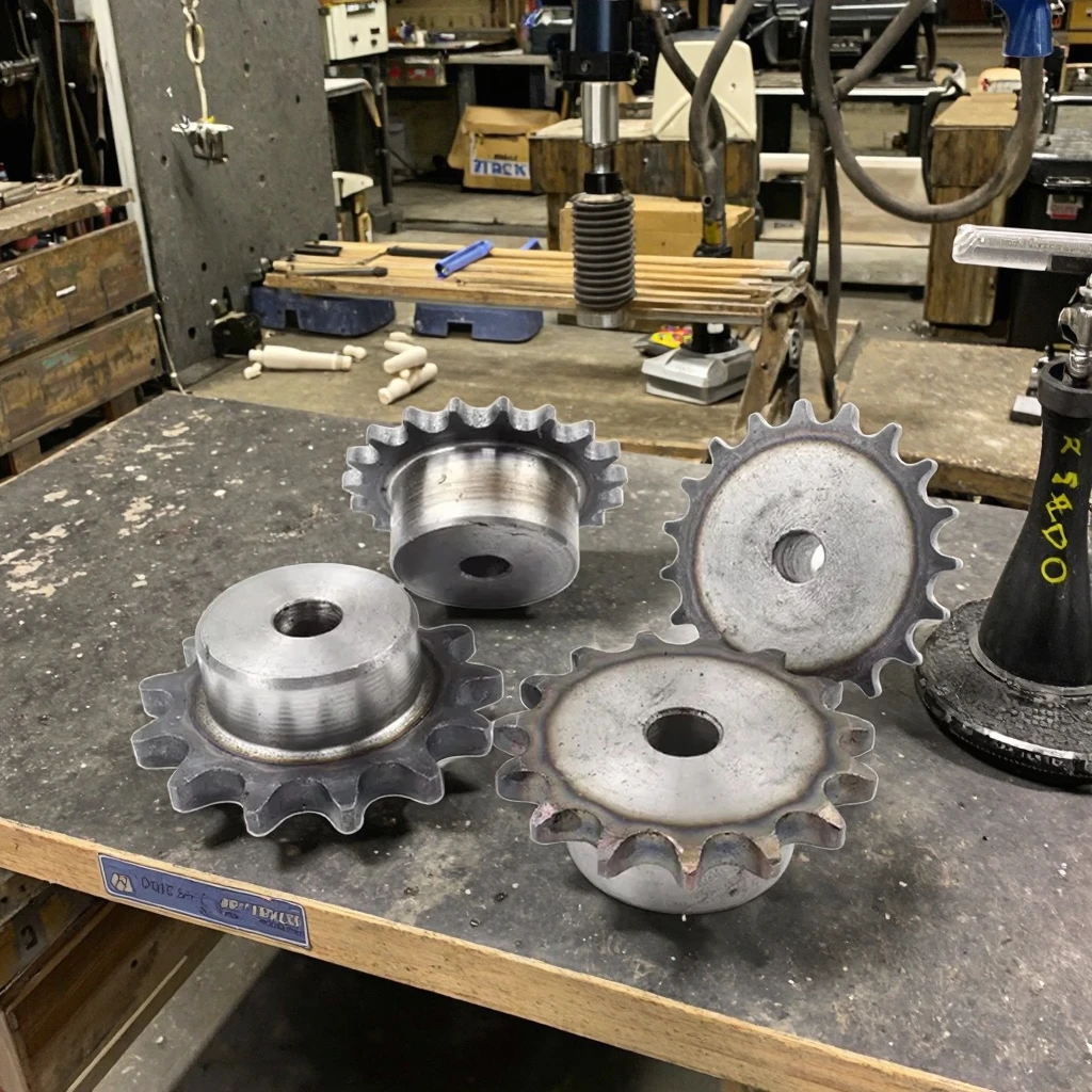 Pembuatan Rakitan Rantai Rol Baja Sproket Gigi Bucket Tugas Berat Kustom