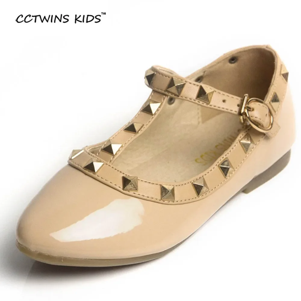 CCTWINS KIDS spring autumn girls brand for baby shoes stud Single shoes children sandal toddler princess flats party Dance shoes