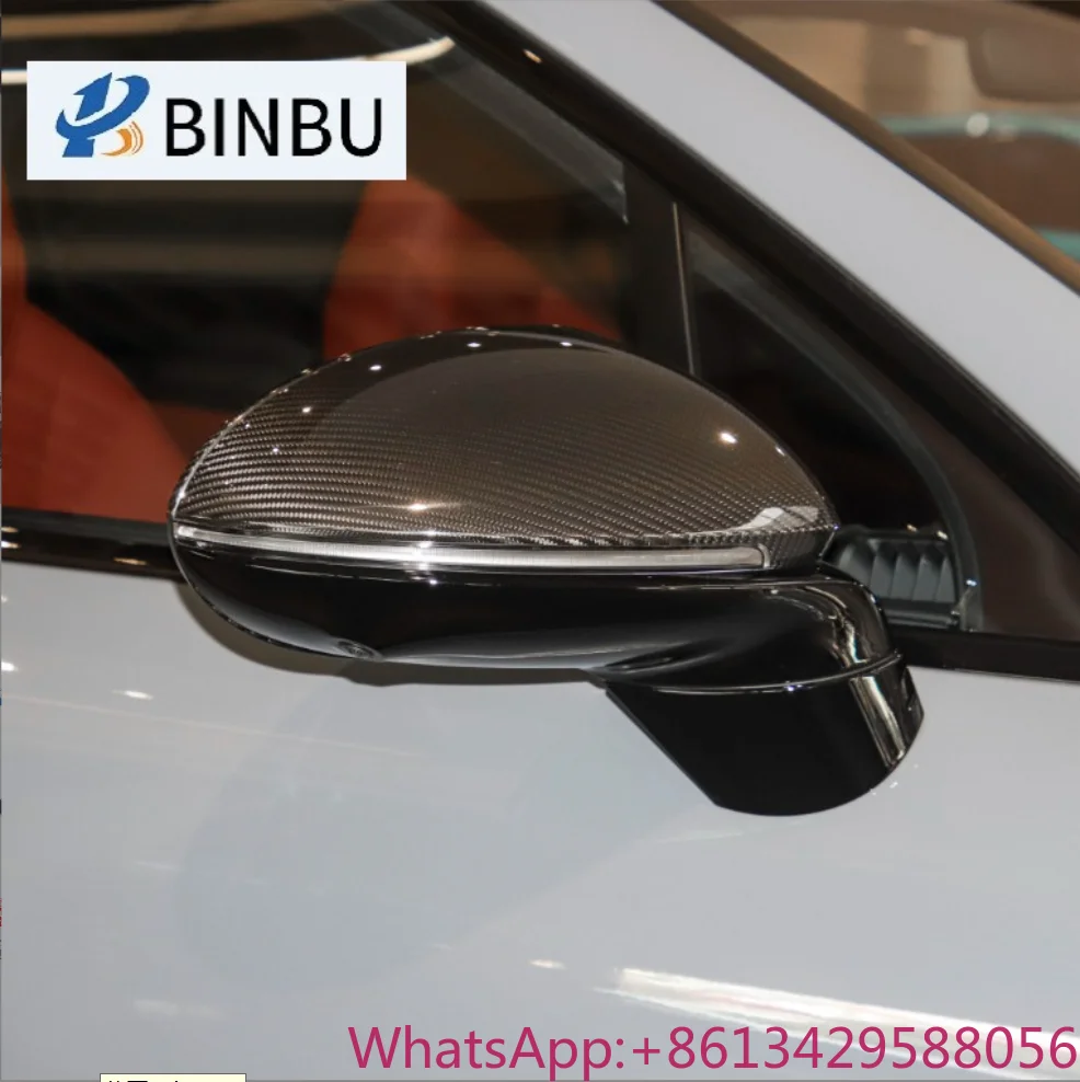 

FOR Porsche Cayenne Rearview Mirror Cover Carbon Fiber Reverse Side Mirror Car Appearance Kit Mirror Cap Exterior Package